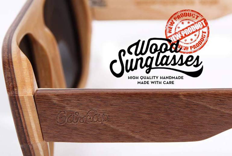 GasCap wood Sunglasses